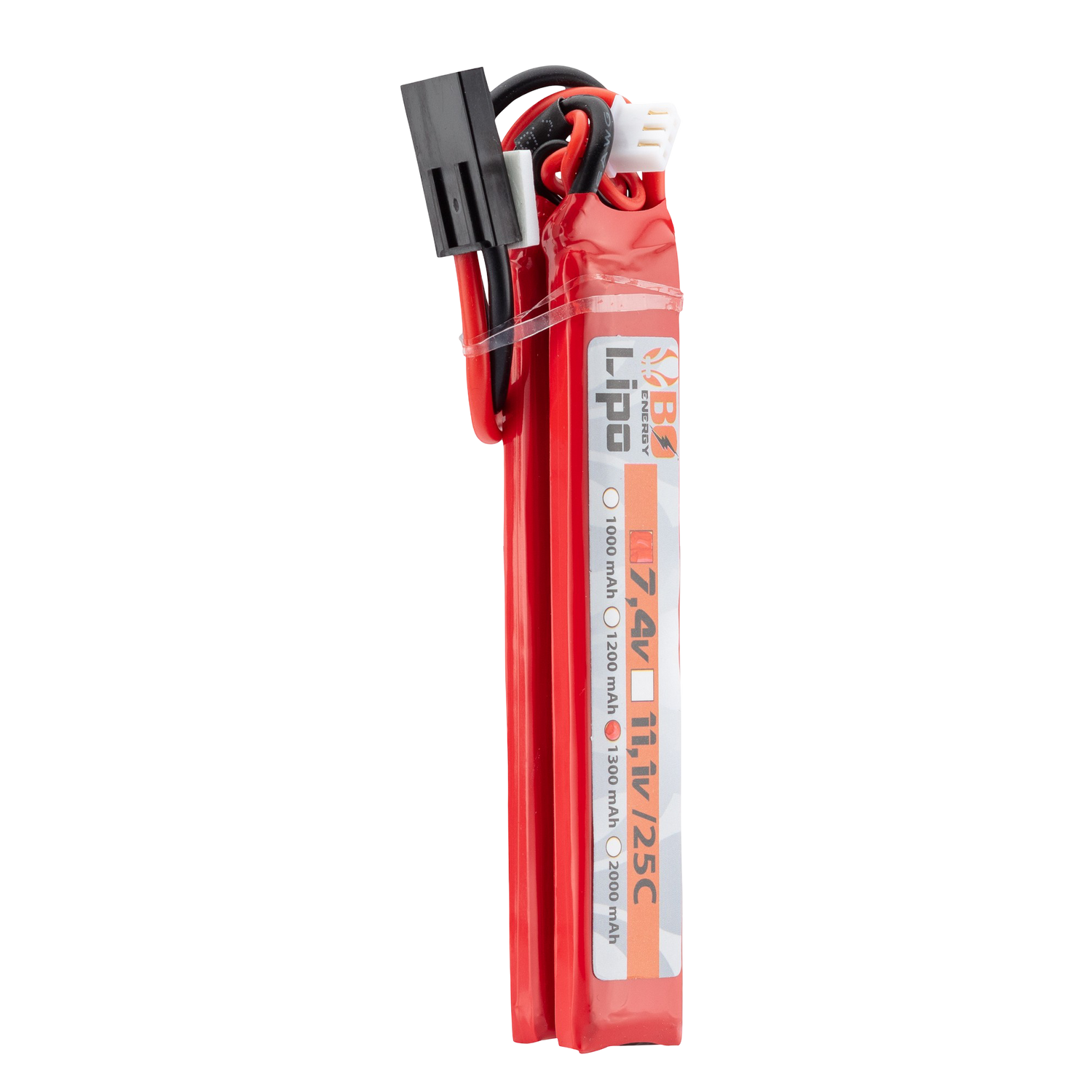 Batterie Lipo double stick 7.4V 1300mAh 25C BO Manufacture