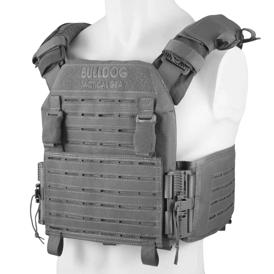 BULLDOG - Gilet porte-plaques QR Kinetic gris Bulldog Tactical Gear