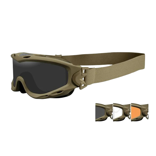 WILEY X - Masque balistique Spear Tan avec 3 écrans Wiley X