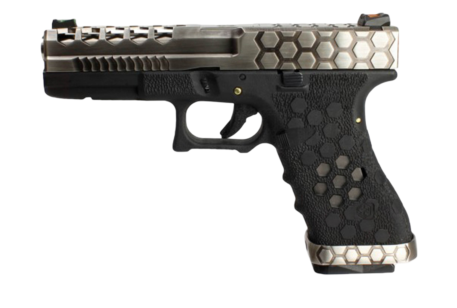 AW CUSTOM - VX0100 hex cut Noir/Silver AW Custom