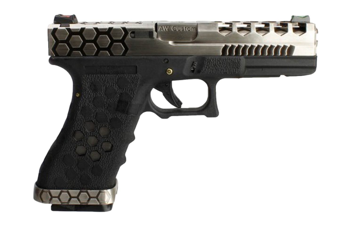 AW CUSTOM - VX0100 hex cut Noir/Silver AW Custom