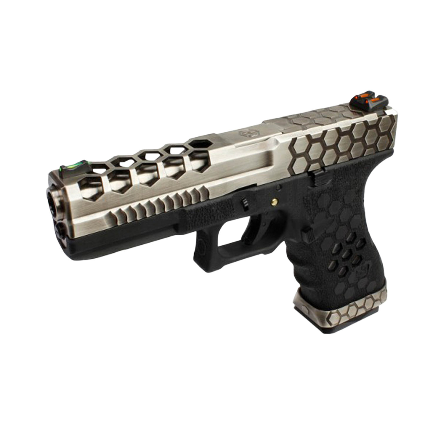 AW CUSTOM - VX0100 hex cut Noir/Silver AW Custom