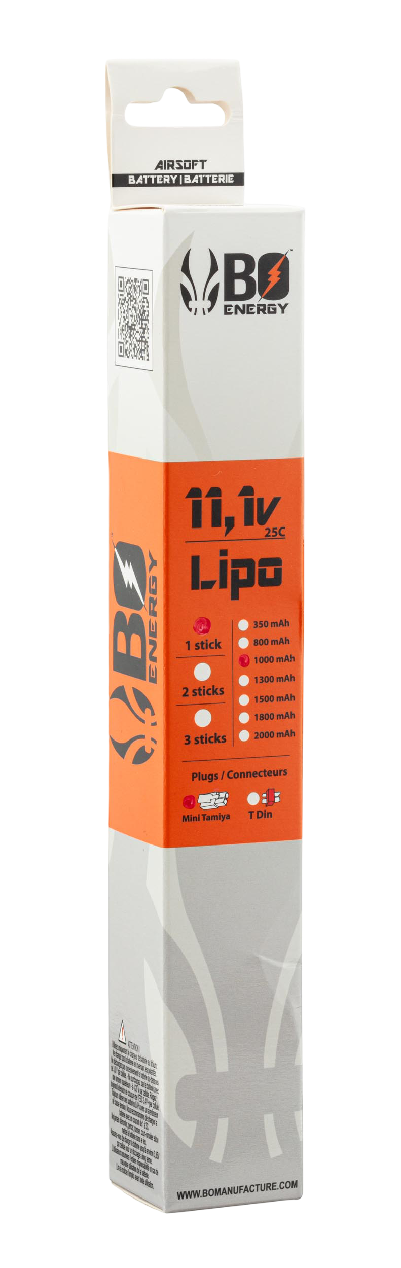Batterie Lipo stick 11.1V 1000mAh 25C