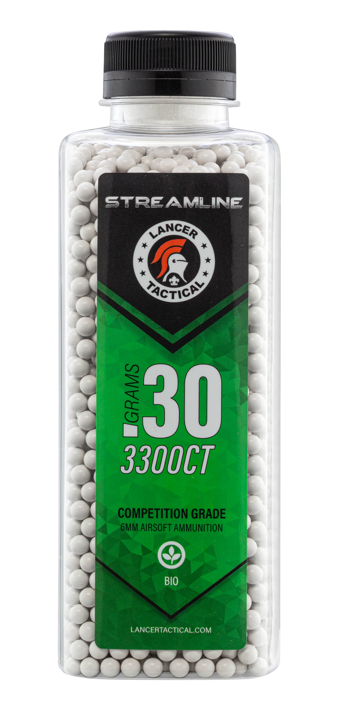 LANCER TACTICAL - Billes Airsoft STREAMLINE 0.30g BIO bouteille 3300 bbs Lancer Tactical