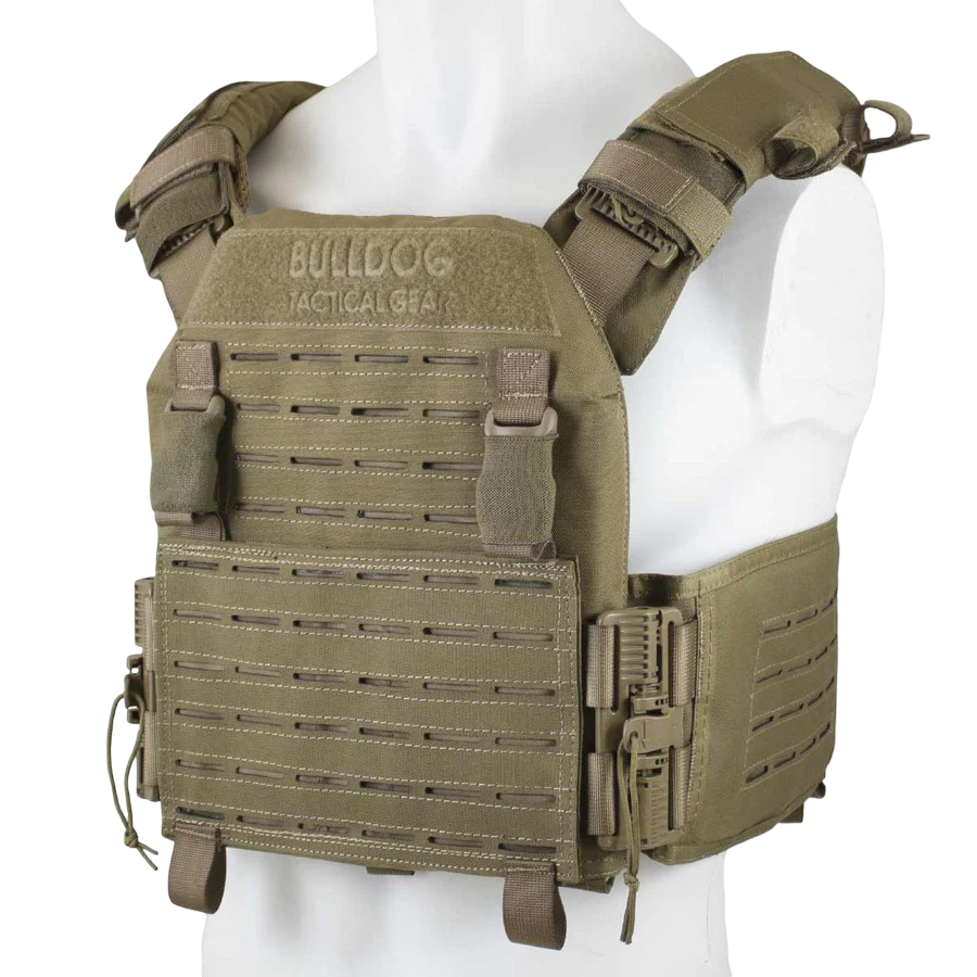 BULLDOG - Gilet porte-plaques QR Kinetic coyote Bulldog Tactical Gear