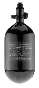 Bouteille BO Carbone vernis noir + régulateur 4500 PSI