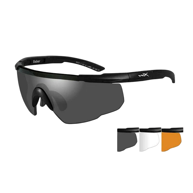 WILEY X - Lunettes Saber Advanced Noir 3 écrans Wiley X