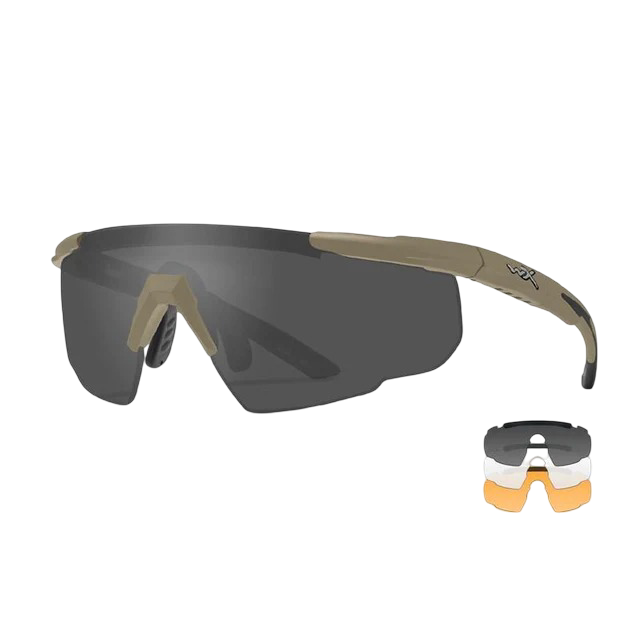 WILEY X - Lunettes Saber Advanced Tan 3 écrans Wiley X
