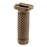 Grip vertical Aluminium Keymod TAN La Cabane Airsoft