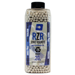 NUPROL - Billes Airsoft RZR 0.20g BIO bouteille 3500 bbs Nuprol